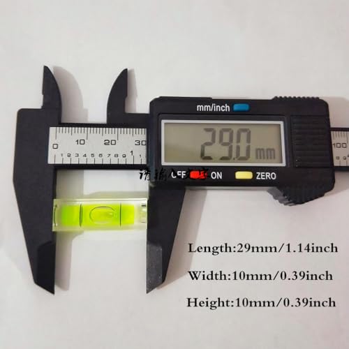 SIZIKJXGHWYI 6PCS Small Bubble Level Frame Mural Hanging 10x10x29mm Mini Square Spirit Level Picture Hanging Levels Mark Measuring Instruments Layout Tools