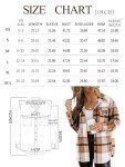 AUTOMET Womens Fall Outfits Fashion Clothes Shackets Flannel Plaid Button Down Long Sleeve Shirts Jackets 2024 Apricot M