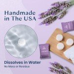 Body Restore Bath Bombs Aromatherapy 15 Pack - Christmas Gifts for Women, Stocking Stuffers, Birthday Gifts for Mom, White Elephant Gift, Travel Essentials - Lavender Shower Steamers