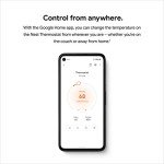 Google Nest Thermostat - Smart Thermostat for Home - Programmable Wifi Thermostat - Snow,1.07"D x 3.31"W x 3.31"H