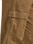 Wrangler Authentics Men's Relaxed Fit Stretch Cargo Pant, Kangaroo, 36W x 32L
