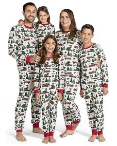 The Children's Place baby girls Family Matching Christmas Holiday Sets, Snug Fit 100% Cotton, Adult, Big Kid, Toddler, Pajama Set, Xmass Truck, 3T US
