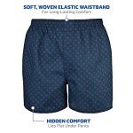 Gildan Men's Underwear Boxers, Multipack, Assorted Navy (5-Pack), 2X-Large