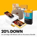 KODAK Dock Plus 4Pass Instant Photo Printer (4x6 inches) + 90 Sheets Gift Bundle