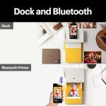 KODAK Dock Plus 4Pass Instant Photo Printer (4x6 inches) + 90 Sheets Gift Bundle
