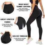 FULLSOFT High Waisted Leggings for Women No See-Through Tummy Control Yoga Pants Workout Leggings-Reg&Plus Size (Black, Large-X-Large(Plus Size 12-20))