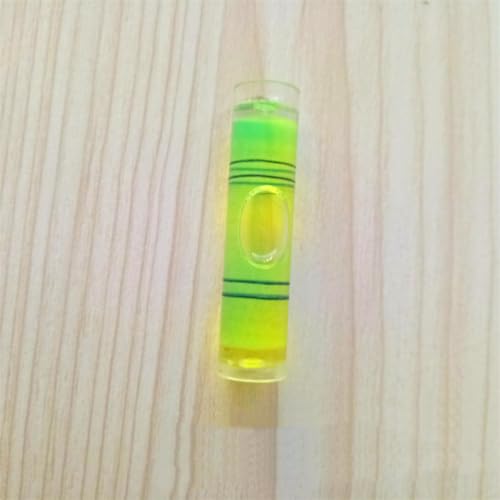 YMGBHNKJLS 8 Pieces Mini Cylindrical Level Small Horizontal Bubble Levels 9.5x40mm Bubble Spirit Level Measuring Layout Tools