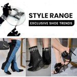 Cape Robbin Brisa Stiletto High Heels for Women - Rhinestone Clear Heels for Women - Slip On Womens Sandals with Transparent Stiletto Heels - Women's Dress Shoes with Sexy Open Toe - Nude Size 8.5