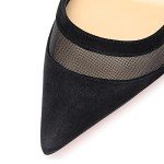 YDN Women's Chic Pointed Closed Toe Mid Heel Pumps Candy Cane Slip On Stilettos Slide Dress Shoes for Party Size 8.5 Grenadine