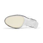 DREAM PAIRS Women's DHS217 Two Strap Open Toe High Block Chunky Heels Sandals Slip on Dress Shoes Black Clear Size 8.5