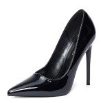 Elisabet Tang Women Pumps, Pointed Toe High Heel 4.7 Inch/12cm Party Prom Shoes Stiletto Wedding Heels for Bride Shoes for Women Black Pumps Size 6