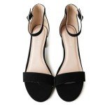 J.Adams Daisy Heeled Sandals for Women – Wide Ankle Strap Low 2 Inch Kitten Short Block Heel, Open Toe Dress Shoes – Chunky Heels for Bridal, Wedding, Parties – Dressy Platform Sandals, Women's Shoes