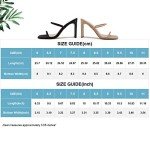VETASTE Women Double Straps Heel Sandals Square Open Toe Party Dress Shoes
