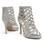 DREAM PAIRS Women's Silver Rhinestone Ankle Strap Open Toe Stiletto Heel Sandals Cutout Dress Pump Shoes Size 9.5 B(M) US Paven