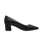 DREAM PAIRS Women' s DPU212 Chunky Low Block Heels Closed Toe Dress Wedding Pumps Shoes Black pu Size 10