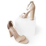 J. Adams Shirley Block Heels for Women - Ankle Strappy Heels for Women, High Heels Dressy Sandals - Chunky Heels for Women - Wedding Shoes for Bride, Summer Heels
