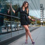 IDIFU Women's Dressy Strappy 2 Inch Low Kitten Heel Open Toe Sandals Dress Shoes for Woman Lady in Bridal Dance Evening(Royal Blue Suede, 8.5)