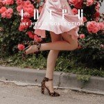 IDIFU Women's IN4 Pedazo High Block Heels Pumps Pointed Closed Toe Ankle Strap Dress Wedding Shoes (Leopard Suede, 6.5 M US)