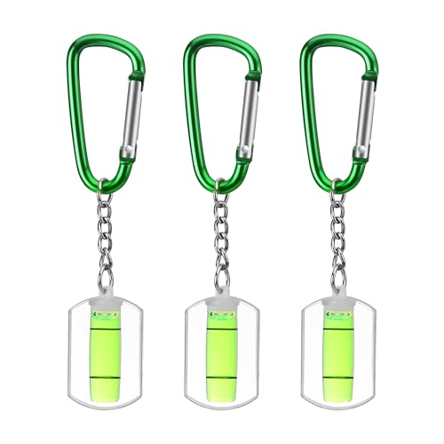 WORKPRO Small Bubble Level with Keychain 3-Pack Mini Pocket Tool Spirit Level Measuring Picture Hanging layout Tools