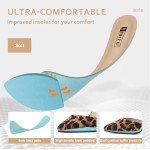 IDIFU Women's IN4 Pedazo High Block Heels Pumps Pointed Closed Toe Ankle Strap Dress Wedding Shoes (Leopard Suede, 6.5 M US)