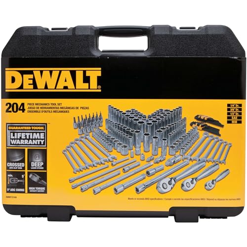 DEWALT Mechanics Tools Kit & Socket Set, 204-Piece