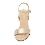 DREAM PAIRS Women's Chunky Heels Open Toe Ankle Strap High Block Comfy Dress Heel Sandals Pumps Shoes,Size 11,Gold,Gisela-1