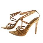 Cape Robbin Ada Sexy Stiletto High Heels for Women, Strappy Pointed Open Toe Shoes Heels Cork 11