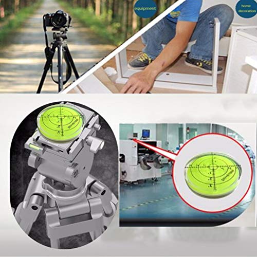 SIZIKJXGHWYI Bubble Spirit Level 60x12mm Degree Marked Surface Circular Level Round Levels Bubble Precision Measuring Layout Tools