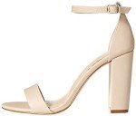 The Drop Women's Rebecca Strappy High Block Heel Sandal Shoe, Bone, 7.5 M US