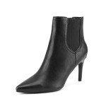 DREAM PAIRS Women's Black Pu Pointed Toe Stiletto High Heel Ankle Booties Size 5.5 B(M) US Kizzy-1