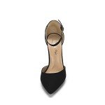 DREAM PAIRS Women's Coco Pointed Toe High Heels Pump Shoes,Size 10,Black/Suede,Coco