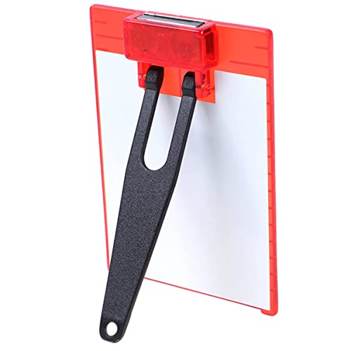 ZUJHPYMI 1Pc Laser Target Magnetic Floor Laser Target Card Plate with Stand for Laser Levels Hunting Shooting Targets Accessories Measuring and Layout Tools (Style B-Red)