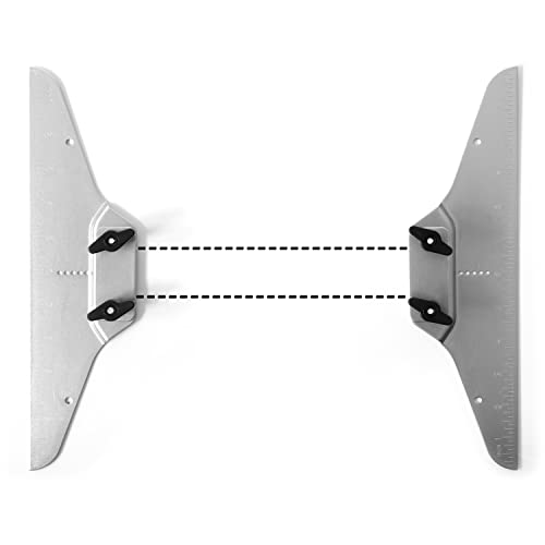Stair Tread Template Tool - Stair Gauge Knob Risers Set with Carpenter Pencil and Level for Precision - Metal Stair Treads and Risers Jig for Accurately Measuring Layout, Angle, Length