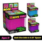 Schylling NeeDoh Nice Cube - Sensory Squeeze Toy with Super Solid Squish - 2.25" Cube - Color May Vary (Pack of 1)