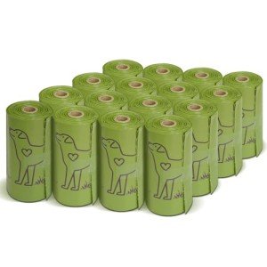 240 Count 13” x 9”Dog Waste Bags Rolls, Leakproof Strong & Sturdy Bags for Dogs, Doggie Bags Cats Litter Bags,Trash Bags for Doggy Pets