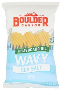 BOULDER CANYON Wavy Classic Sea Salt Potato Chips, 5.5 OZ