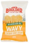 BOULDER CANYON Wavy Cheddar Sour Cream Potato Chips, 5.5 OZ