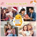 MBL Inspirational Crochet Positive Duck – Handmade Emotional Cheer Support Funny Pickle Potato Gifts for Women Friend Men Coworker Birthday Christmas Stocking Stuffer White Elephant Under 10 Dollars