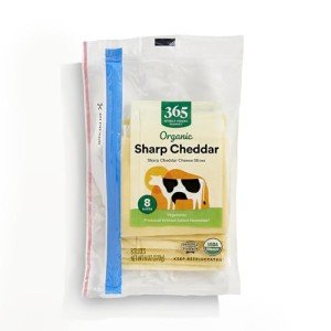 365 By Whole Foods Market, Cheddar Sharp Sliced Organic, 6 Ounce