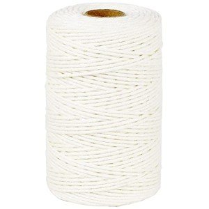 PerkHomy Cotton Butchers Twine String 500 Feet 2mm Twine for Cooking Food Safe Crafts Bakers Kitchen Butcher Meat Turkey Sausage Roasting Gift Wrapping Gardening Crocheting Knitting
