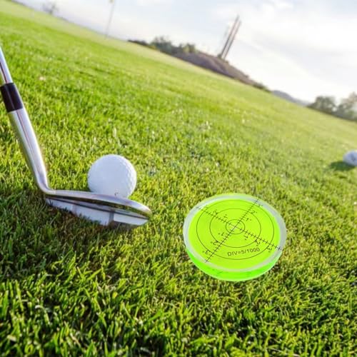 WOYISEPG Circular Bubble Spirit Levels 66x10mm Degree Marked Surface Round Spirit Level Measuring Instruments Layout Tools (66mm, Non-Sticky)