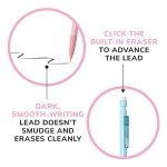 BIC Xtra-Smooth Pastel Mechanical Pencils with Erasers, Medium Point (0.7mm), 40-Count Pack, Bulk Mechanical Pencils for School or Office Supplies