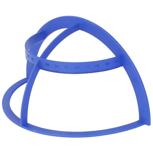AUTOVIC Bowling Ball Quarter Scale Layout Tool, Blue 3D Printed Grips Pro Sect Quarter Scale, Lightweight ABS Plastic Measuring Span Gauge Ball Layout Degrees