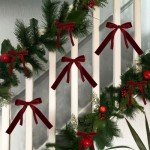 DDLP 12pcs Burgundy Velvet Bows for Christmas Tree Decorations Wreath Garland Velvet Bows with Twist Tie (Burgundy)