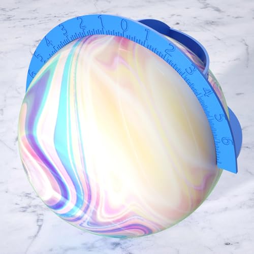 AUTOVIC Bowling Ball Quarter Scale Layout Tool, Blue 3D Printed Grips Pro Sect Quarter Scale, Lightweight ABS Plastic Measuring Span Gauge Ball Layout Degrees