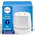 Febreze Plug Scent Booster Continuous Scent Device Oil Diffuser, Compatible with Febreze Air Freshener Plug in Refills