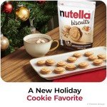 Nutella Biscuits, 20 Count Cookies, Hazelnut Spread with Cocoa, Holiday Christmas Cookies, 9.7 oz