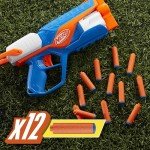 Nerf N Series Agility Blaster, 12 N1 Darts Compatible Only N Series Blasters, 6 Dart Drum, Kids Outdoor Games