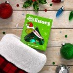 HERSHEY'S Solid Milk Chocolate KISS With Grinch Foil, Small Christmas Stocking Stuffer, 1.45 oz.