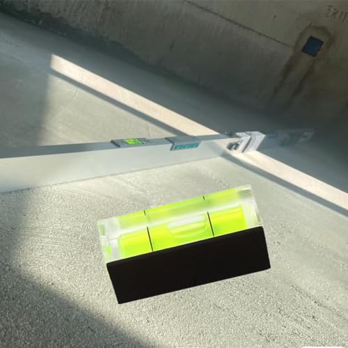 YMGBHNKJLS 4Pcs Magnetic Small Square Bubble Levels 40x15x15mm Mini Level Bubble Horizontal Spirit Level Measuring Layout Tools (40mm, Single Line, Magnetic)